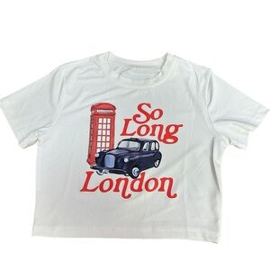 Brand new Crop Polyester/spandex Girl t-shirt for 7/8 Girl